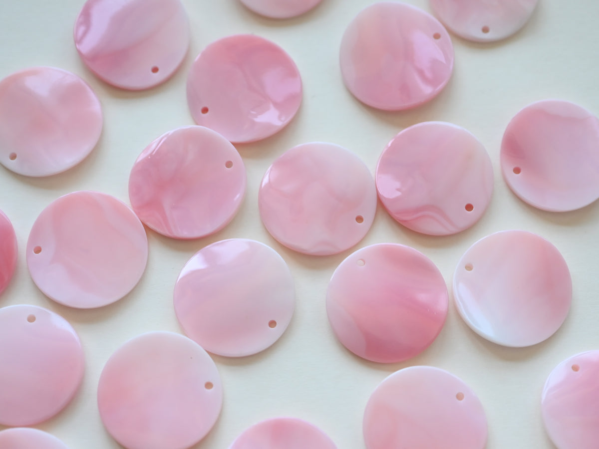 Nature 30 mm coin shape queen conch pendant ,pink queen shell charms