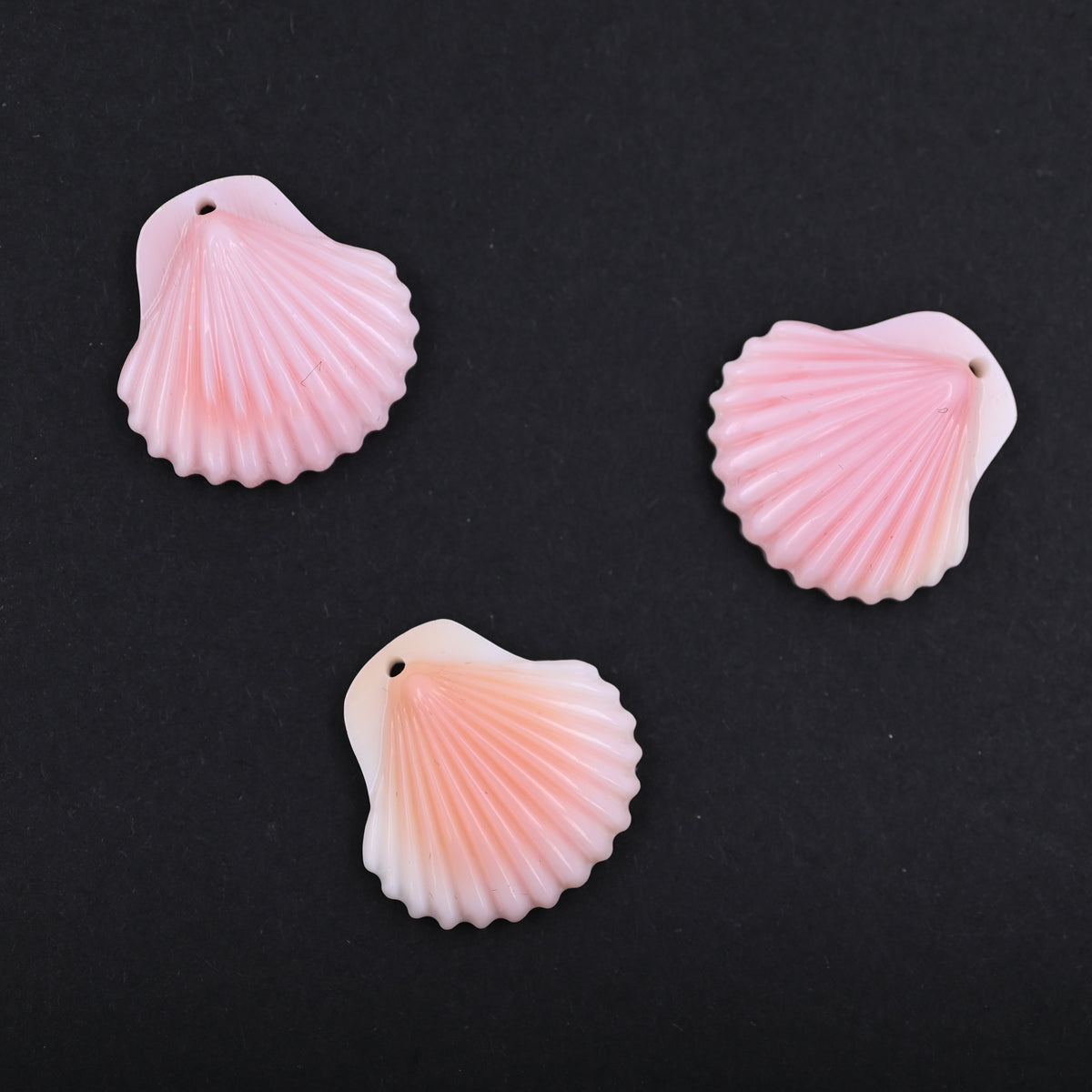Pink queen conch shell pendant ,20 mm conch queen pendant