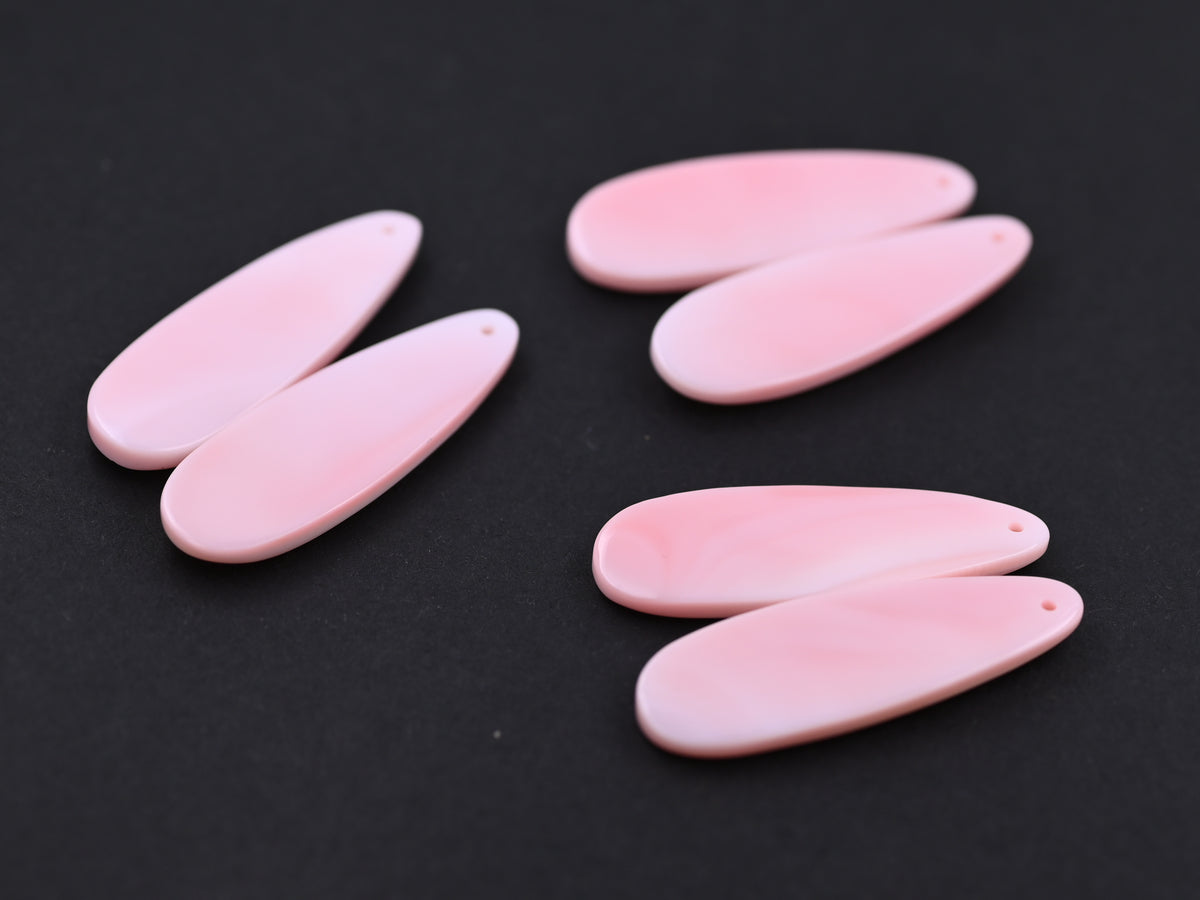 Nature queen conch earring pair ,pink shell earring pendant (13*40mm )